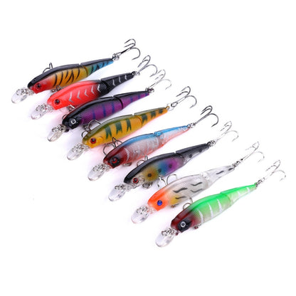 HENGJIA JM010 9cm 7g 2 Sections Bionic Bait With Beads Diving Mino Fake Bait(8) - Fishing Lures by HENGJIA | Online Shopping South Africa | PMC Jewellery