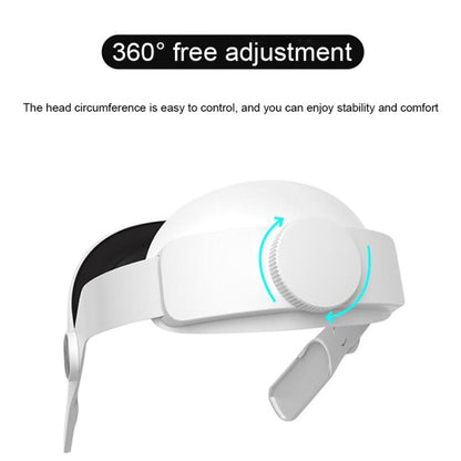 For Oculus Quest 2 VR SHINECON OS01 Adjustable All -In -One Head Strap VR Accessories(White) - VR Accessories by PMC Jewellery | Online Shopping South Africa | PMC Jewellery