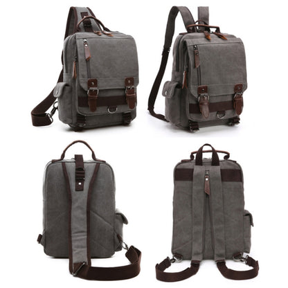 Outdoor Travel Messenger Canvas Chest Bag, Color: Brown - Crossbody Bags by PMC Jewellery | Online Shopping South Africa | PMC Jewellery