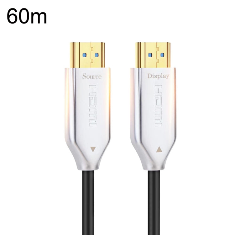 2.0 Version HDMI Fiber Optical Line 4K Ultra High Clear Line Monitor Connecting Cable, Length: 60m With Shaft(White) - Cable by PMC Jewellery | Online Shopping South Africa | PMC Jewellery | Buy Now Pay Later Mobicred