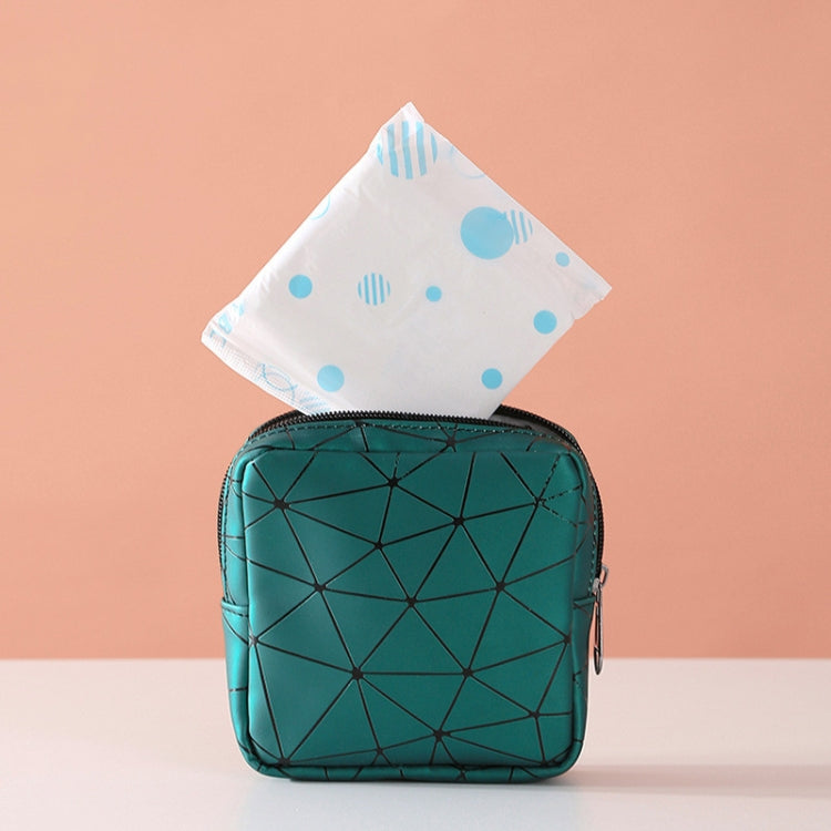 XH8214 Portable Sanitary Napkin Storage Bag Large Capacity Waterproof Coin Bag(Plant Green) - Storage Bags by PMC Jewellery | Online Shopping South Africa | PMC Jewellery