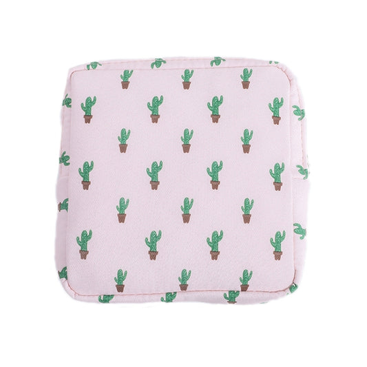 Girls Portable Sanitary Napkin Storage Bag Cosmetic Lipstick Bag(Cactus) - Storage Bags by PMC Jewellery | Online Shopping South Africa | PMC Jewellery