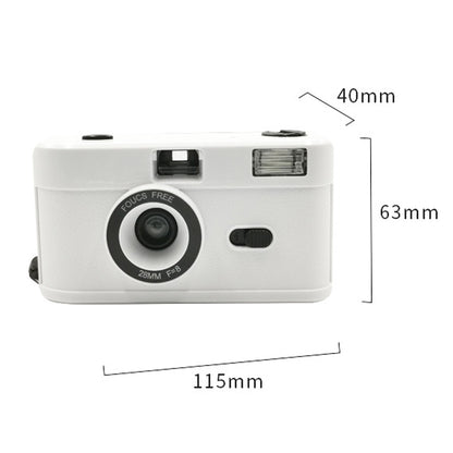 R2-FILM Retro Manual Reusable Film Camera for Children without Film(White+Pink Purple) - Children Cameras by PMC Jewellery | Online Shopping South Africa | PMC Jewellery | Buy Now Pay Later Mobicred