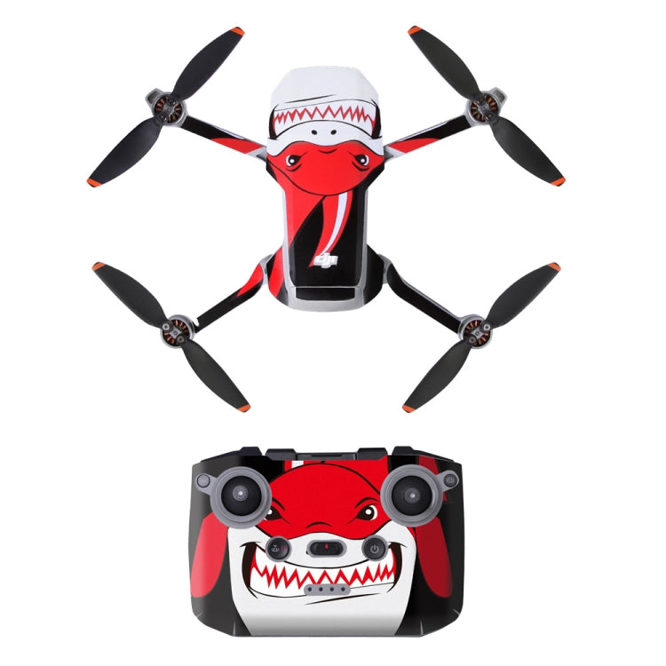 Sunnylife MM2-TZ452 For DJI Mini 2 Waterproof PVC Drone Body + Arm + Remote Control Decorative Protective Stickers Set(Shark Red) - Stickers by Sunnylife | Online Shopping South Africa | PMC Jewellery | Buy Now Pay Later Mobicred