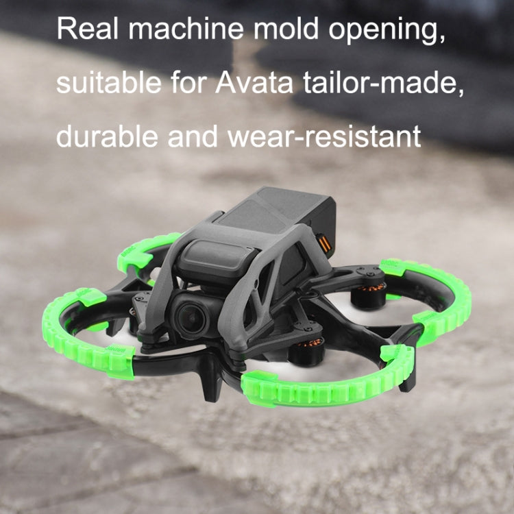 For DJI Avata BRDRC-9604 4pcs Drone Propeller TPU Protective Guard UAV Bumper Anti-collision Ring Cover(Black) -  by BRDRC | Online Shopping South Africa | PMC Jewellery | Buy Now Pay Later Mobicred