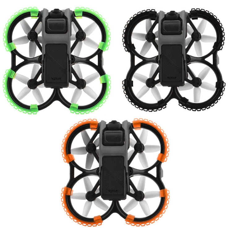 For DJI Avata BRDRC-9604 4pcs Drone Propeller TPU Protective Guard UAV Bumper Anti-collision Ring Cover(Orange) -  by BRDRC | Online Shopping South Africa | PMC Jewellery | Buy Now Pay Later Mobicred