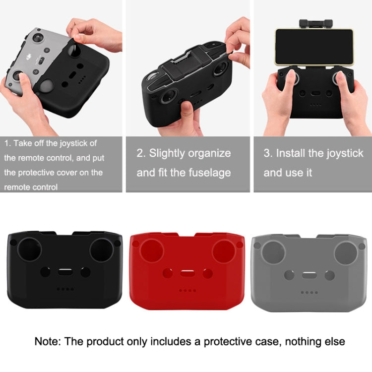 BRDRC DJI-7559 For DJI Mavic 3 / Mini 3 / 3 Pro Remote Control Silicone Protective Cover(Gray) - Others by BRDRC | Online Shopping South Africa | PMC Jewellery | Buy Now Pay Later Mobicred