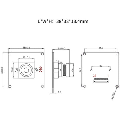 HDF2643-GZ HD 2 MP DVP Wide Angle LED Infrared Night Visual Thermal Imaging Camera Module - Module by PMC Jewellery | Online Shopping South Africa | PMC Jewellery | Buy Now Pay Later Mobicred