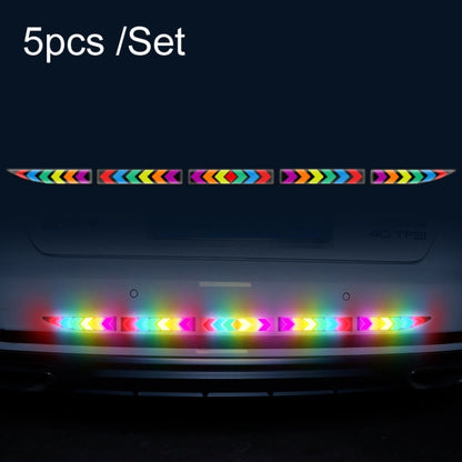 5pcs /Set Car Door Anti-Collision Scrape And Rearview Mirror Colorful Safety Warning Reflective Sticker, Style: Glue Model Tail Box - Warning Sticker by PMC Jewellery | Online Shopping South Africa | PMC Jewellery | Buy Now Pay Later Mobicred