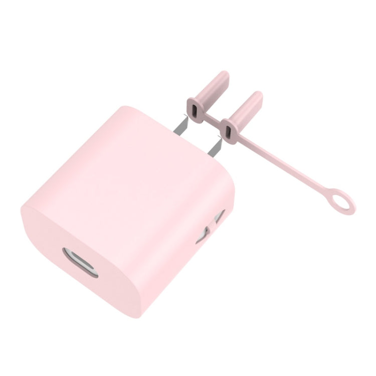 For Apple Series 18W&20W AC01 Charger Silicone Protective Cover(Pink) - Cable Organizer by PMC Jewellery | Online Shopping South Africa | PMC Jewellery | Buy Now Pay Later Mobicred