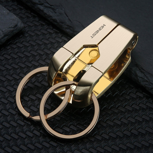 HONEST Metal Spring Clip Keychain Car Key Holder Waist Hanging Buckle(Golden) - Key Rings by HONEST | Online Shopping South Africa | PMC Jewellery