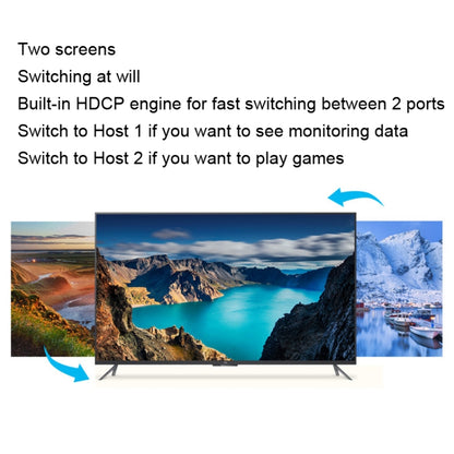 BW-21UHB 2 Port 2 In 1 Out HDMI KVM Switch - Switch by PMC Jewellery | Online Shopping South Africa | PMC Jewellery | Buy Now Pay Later Mobicred