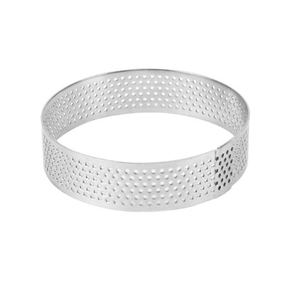 BN1006 Stainless Steel Mousse Circle Thickened Perforated Cake Mold DIY Baking Tools, Specification: Round 2.7 inches - Food Molds by PMC Jewellery | Online Shopping South Africa | PMC Jewellery