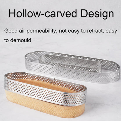 BN1006 Stainless Steel Mousse Circle Thickened Perforated Cake Mold DIY Baking Tools, Specification: Round 3.5 inches - Food Molds by PMC Jewellery | Online Shopping South Africa | PMC Jewellery