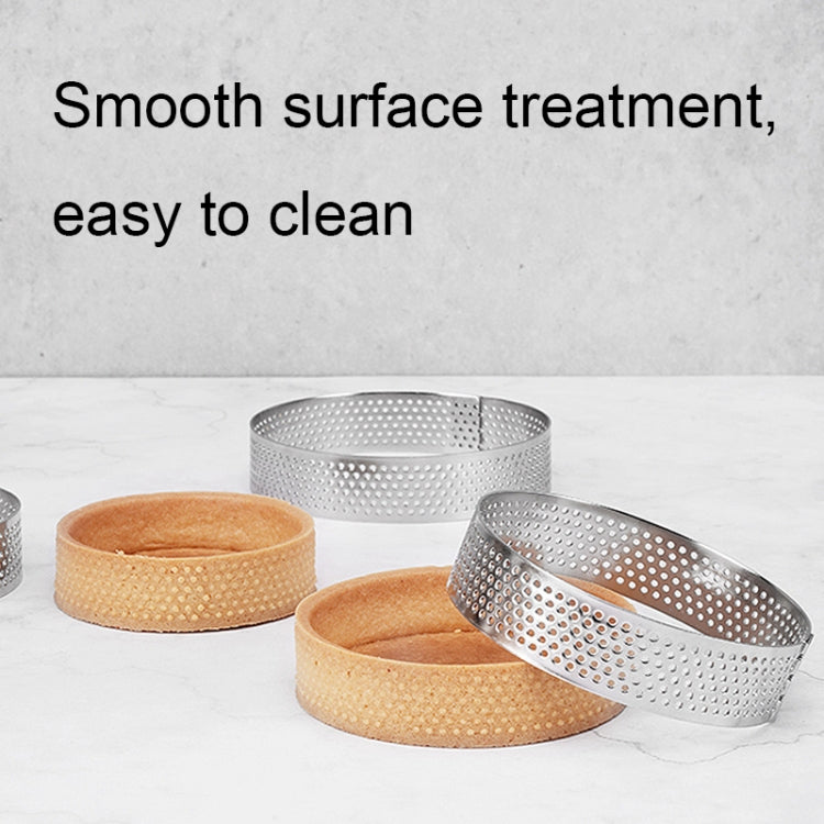 BN1006 Stainless Steel Mousse Circle Thickened Perforated Cake Mold DIY Baking Tools, Specification: Rectangle 4.7 inches - Food Molds by PMC Jewellery | Online Shopping South Africa | PMC Jewellery