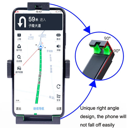 A04 Metal Motorcycle Mobile Phone Navigation Bracket Bicycle Frame Multifunctional Car Fixed Clamp(Rearview Mirror Model) - Holder by PMC Jewellery | Online Shopping South Africa | PMC Jewellery | Buy Now Pay Later Mobicred