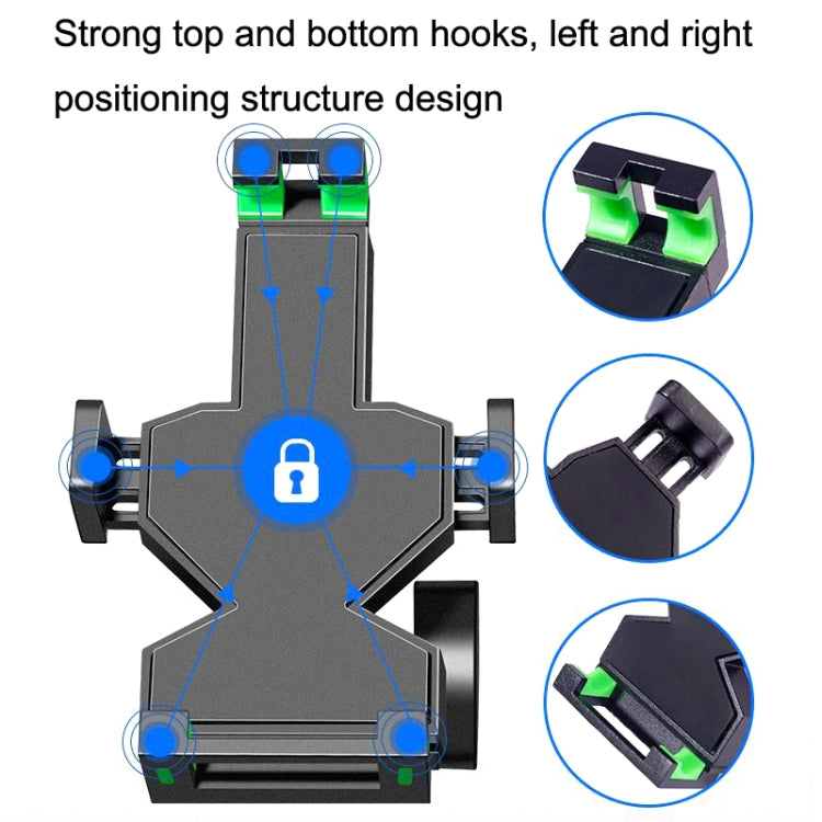 A04 Metal Motorcycle Mobile Phone Navigation Bracket Bicycle Frame Multifunctional Car Fixed Clamp(M10 Ball Header Installation Model) - Holder by PMC Jewellery | Online Shopping South Africa | PMC Jewellery | Buy Now Pay Later Mobicred