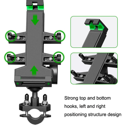 A02 Motorcycle Mobile Phone Navigation Bracket Car Riding Anti-shock Aluminum Alloy Rack(M8 Ball Header Installation Model) - Holder by PMC Jewellery | Online Shopping South Africa | PMC Jewellery | Buy Now Pay Later Mobicred