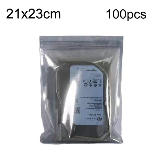 100pcs/pack 21x23cm Anti-static Shielding Bag Hard Disk Insulation Bag Electronic Plastic Motherboard Packaging Bag - Zip Lock Bags by PMC Jewellery | Online Shopping South Africa | PMC Jewellery