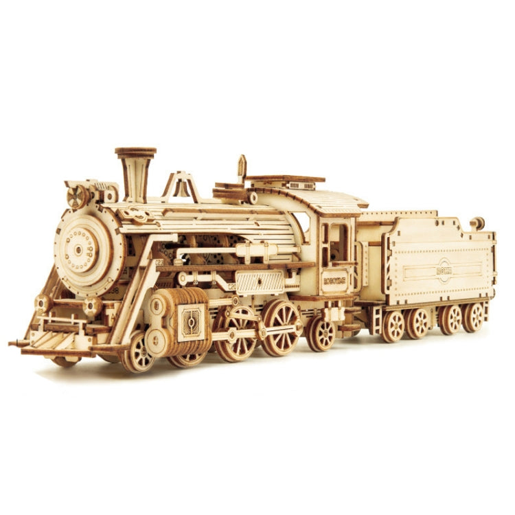 MC501 Steam Train 3D Three -Dimensional Puzzle Board Children Wood Puzzles Model - Puzzle Toys by PMC Jewellery | Online Shopping South Africa | PMC Jewellery