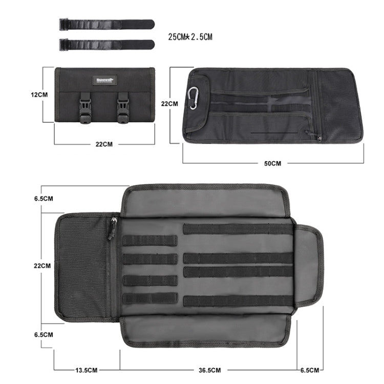 Rhinowalk MT103 Motorcycle Maintenance Tool Storage Bag Portable Repair Kit Bag(Black) - Bags & Luggages by Rhinowalk | Online Shopping South Africa | PMC Jewellery