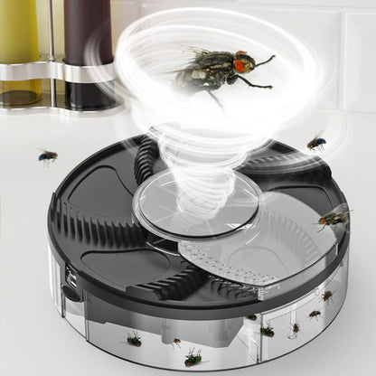 S008 Automatic Fly Killer Silent USB Household Fly Trap, Spec: Charging Type (Black) - Repellents by PMC Jewellery | Online Shopping South Africa | PMC Jewellery | Buy Now Pay Later Mobicred