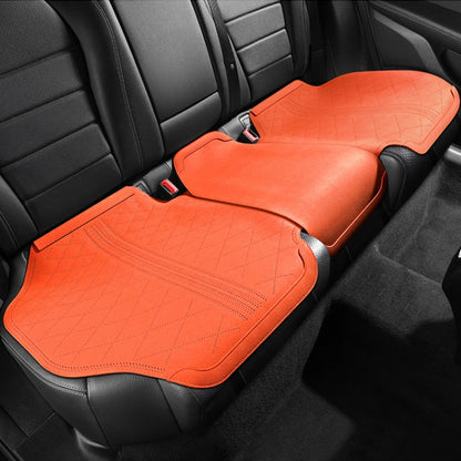 Flip-fur Car Cushion Breathable Ventilation Cushion for Four Seasons, Style: Long Rear Cushion(Orange) - Seat Accessories by PMC Jewellery | Online Shopping South Africa | PMC Jewellery | Buy Now Pay Later Mobicred