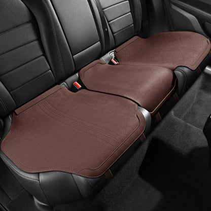 Flip-fur Car Cushion Breathable Ventilation Cushion for Four Seasons, Style: Long Rear Cushion(Brown) - Seat Accessories by PMC Jewellery | Online Shopping South Africa | PMC Jewellery | Buy Now Pay Later Mobicred