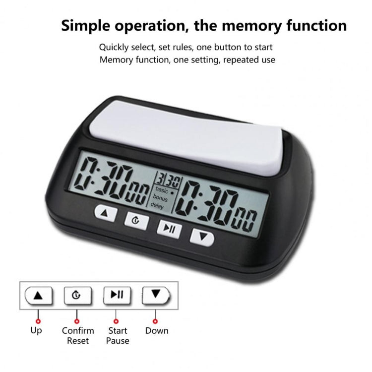 YS YS-902 Chess Timer Chess Clock for Go Tournament(Yellow English Version) - Alarm Clocks by YS | Online Shopping South Africa | PMC Jewellery