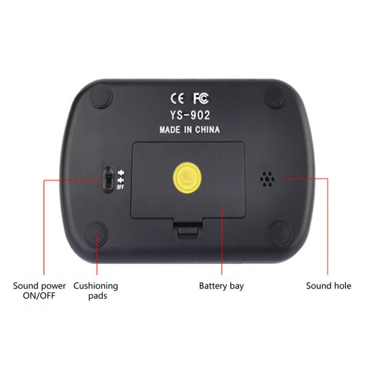 YS YS-902 Chess Timer Chess Clock for Go Tournament(Black English Version) - Alarm Clocks by YS | Online Shopping South Africa | PMC Jewellery