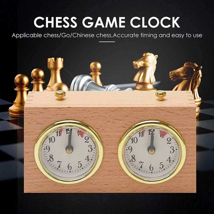 DT05a Retro Wood Shell Chess Clock Mechanical International Chess Clock - Alarm Clocks by PMC Jewellery | Online Shopping South Africa | PMC Jewellery