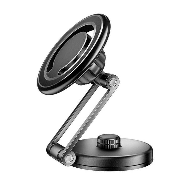 D27 Car Magnetic Telescopic Folding Navigation Mobile Phone Holder(Silver) - Car Holders by PMC Jewellery | Online Shopping South Africa | PMC Jewellery | Buy Now Pay Later Mobicred