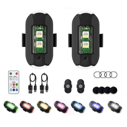 Vibration Remote Control Induction Motorcycle Wireless Strong Magnetic Warning Flash Light, Specification: 2 Light +1 RC - Signal Lights by PMC Jewellery | Online Shopping South Africa | PMC Jewellery | Buy Now Pay Later Mobicred