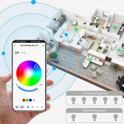 A60  9W  Bluetooth Tuya APP Control Smart RGB Bulbs E27 LED Bulbs 200V-240V - Smart Light Bulbs by PMC Jewellery | Online Shopping South Africa | PMC Jewellery