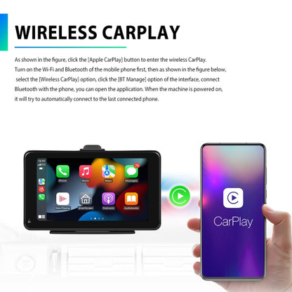 A3135 7 Inches HD Wired Smart Screen With Wireless CarPlay + Android Auto + Android With Camera - Car MP3 & MP4 & MP5 by PMC Jewellery | Online Shopping South Africa | PMC Jewellery