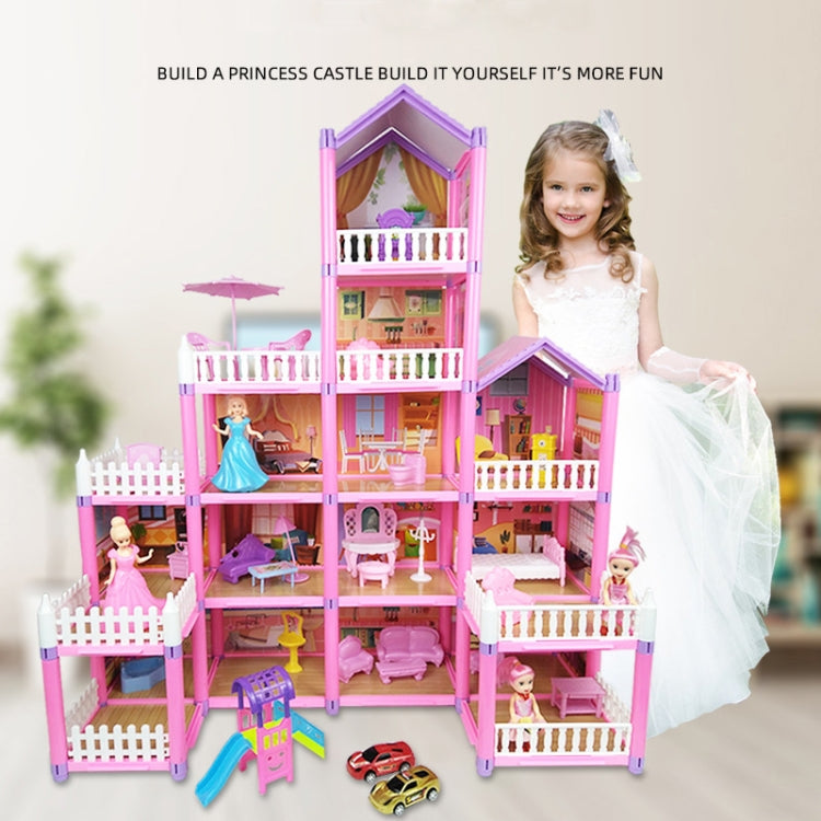 DSJ55-2 126pcs/set Children Passing Domestic Toy Doll House Princess Castle Set Simulation Disguise House - Pretend Play Toys by PMC Jewellery | Online Shopping South Africa | PMC Jewellery