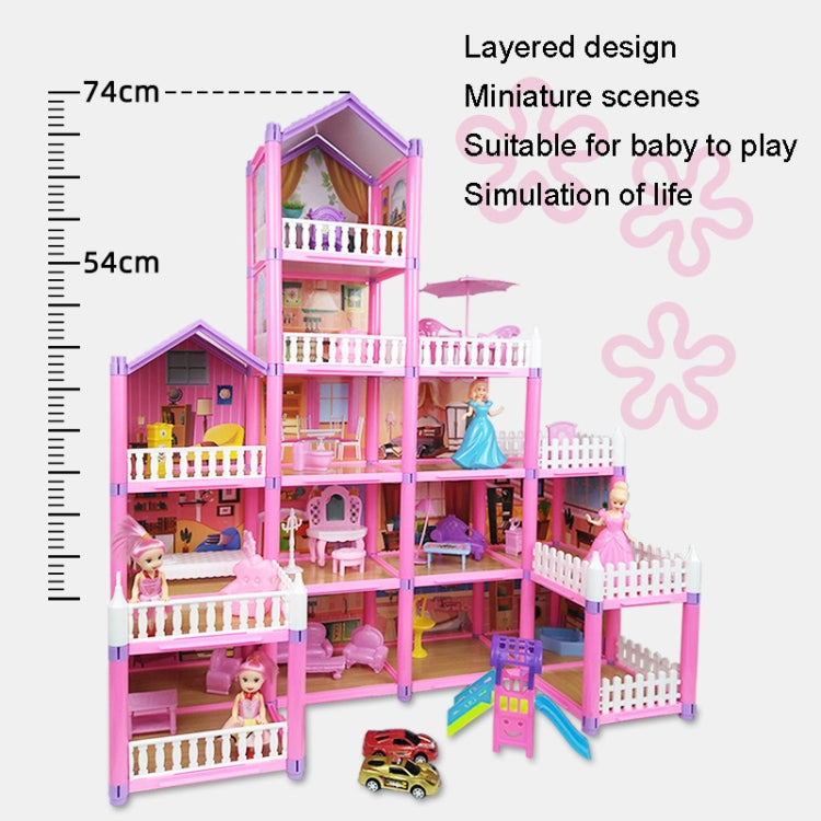 DSJ55-A 274pcs/set Children Passing Domestic Toy Doll House Princess Castle Set Simulation Disguise House - Pretend Play Toys by PMC Jewellery | Online Shopping South Africa | PMC Jewellery