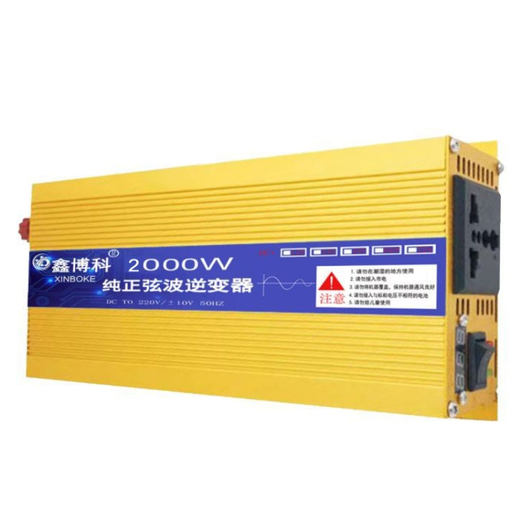 XINBOKE High Power Household Car Sine Wave Inverter 60V 2000W To 220V 1000W(Single Display) - Pure Sine Wave by PMC Jewellery | Online Shopping South Africa | PMC Jewellery