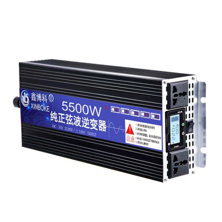 XINBOKE High Power Household Car Sine Wave Inverter 60V 5500W To 220V 2500W(LCD Display) - Pure Sine Wave by PMC Jewellery | Online Shopping South Africa | PMC Jewellery