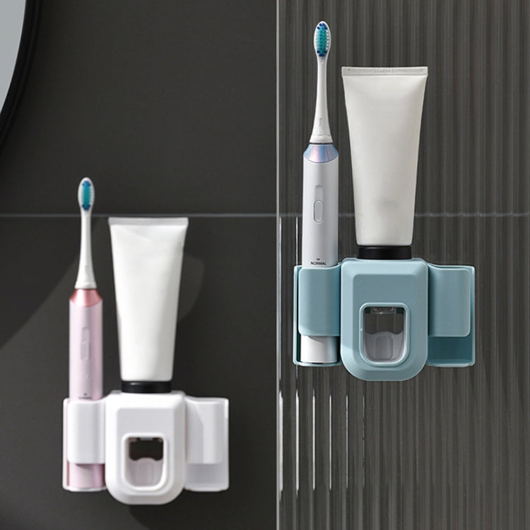 Electric Toothbrush Holder Automatic Toothpaste Squeezer Bathroom Wall Mounted Toothpaste Holder(White) - Toothpaste Squeezing Device by PMC Jewellery | Online Shopping South Africa | PMC Jewellery