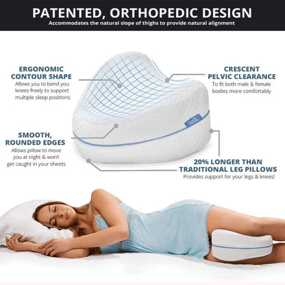 Body Memory Cotton Leg Pillow Sleeping Orthopedic Sciatica Back Hip Joint for Pain Relief(White Inner) - Cushions & Pillows by PMC Jewellery | Online Shopping South Africa | PMC Jewellery