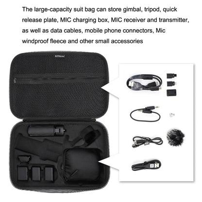 For DJI RS 3 Mini Sunnylife RO-B555 Storage Bag Handheld Stabilizer Suitcase Protective Bag(Black) -  by Sunnylife | Online Shopping South Africa | PMC Jewellery