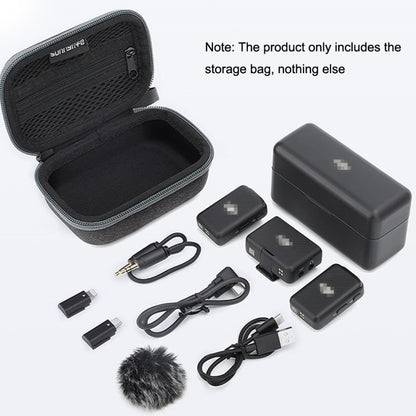 For DJI MIC Sunnylife B557 Wireless Microphone Portable Protective Box Storage Bag(Dark Gray) - Microphone by Sunnylife | Online Shopping South Africa | PMC Jewellery