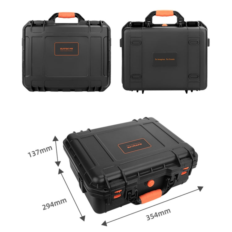 For DJI RS3 Mini Sunnylife AQX-7 Waterproof Safety Box Storage Bag(Black) -  by Sunnylife | Online Shopping South Africa | PMC Jewellery | Buy Now Pay Later Mobicred