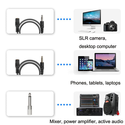 Q6 1 Drag 1 Wireless Lavalier Head Wear USB Computer Recording Microphone Live Phone SLR Lavalier Microphone - Microphone by PMC Jewellery | Online Shopping South Africa | PMC Jewellery | Buy Now Pay Later Mobicred