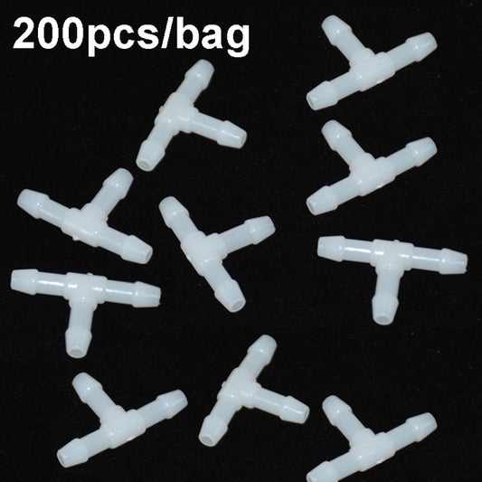 200pcs/bag Universal Car Spray Hose Connector Connection Tube Plastic Snap, Style: T Type - Others by PMC Jewellery | Online Shopping South Africa | PMC Jewellery | Buy Now Pay Later Mobicred