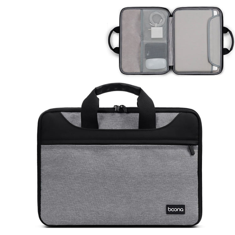 Baona BN-I003 Oxford Cloth Full Open Portable Waterproof Laptop Bag, Size: 11/12 inches(Grey) - 10 - 11 inch by Baona | Online Shopping South Africa | PMC Jewellery | Buy Now Pay Later Mobicred