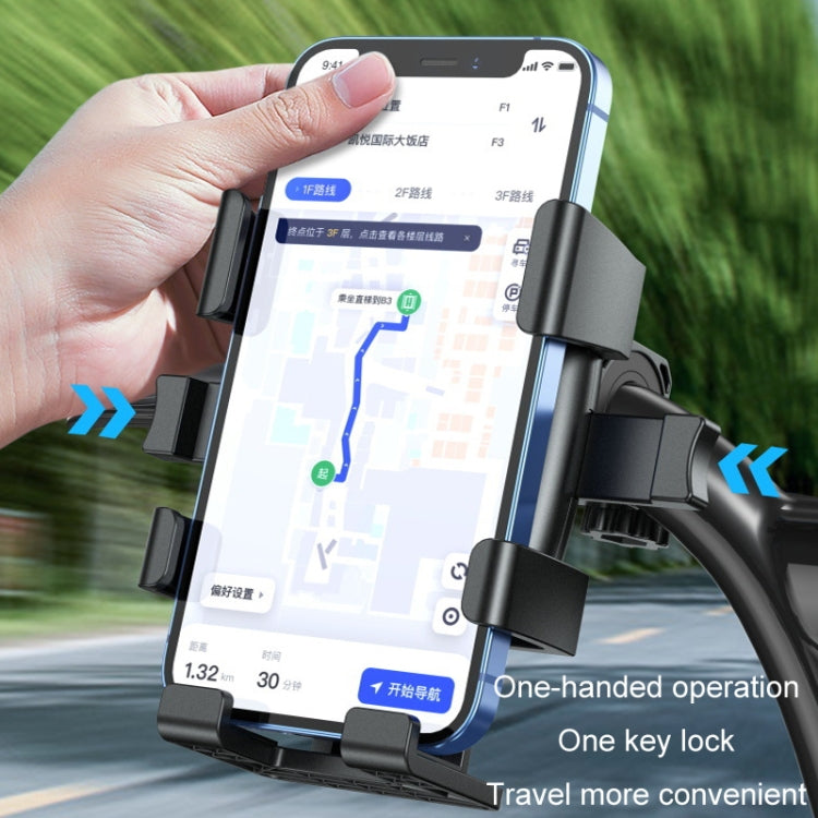 Motorcycle Navigation Riding Mobile Phone Holder(Rear View Mirror) - Holder by PMC Jewellery | Online Shopping South Africa | PMC Jewellery | Buy Now Pay Later Mobicred