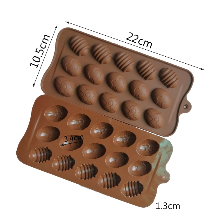 Easter Mini Colorful Egg Silicone Chocolate Mold - Food Molds by PMC Jewellery | Online Shopping South Africa | PMC Jewellery