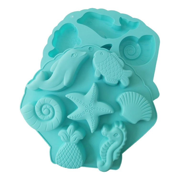 Marine Fish Series Shape Food Grade Silicone Cake Mold Plaster Painting Mold(Color Random Delivery) - Food Molds by PMC Jewellery | Online Shopping South Africa | PMC Jewellery